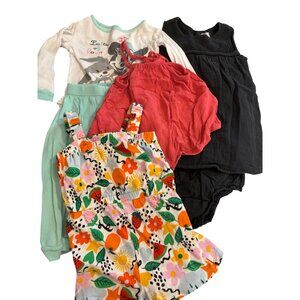 Girls 18-24M Baby Clothing Bundle 5-Piece Set Dresses Tops Pants